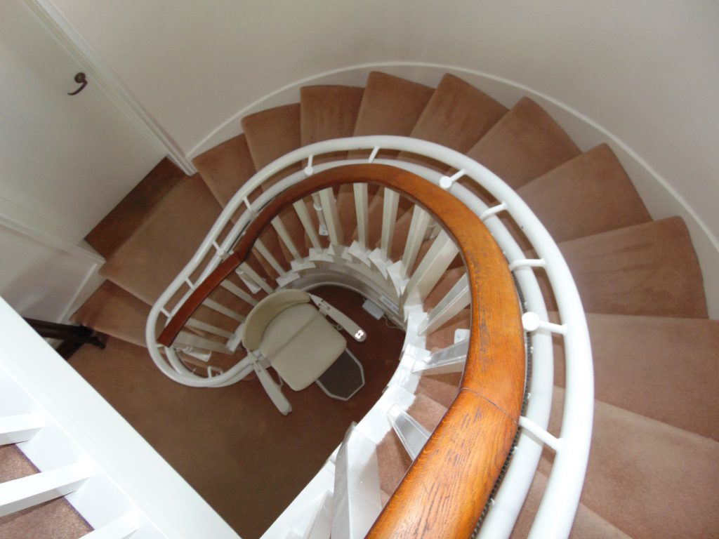 Halton Spiral Curved Stairlift | Halton Stairlifts