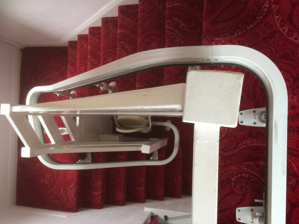 Brooks Acorn Curved Spiral Stairlift Single Rail Chairlifts Track