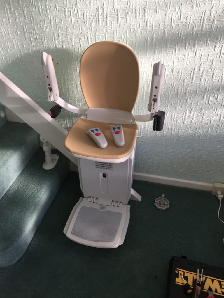 Halton Curved Single Rail Stairlift