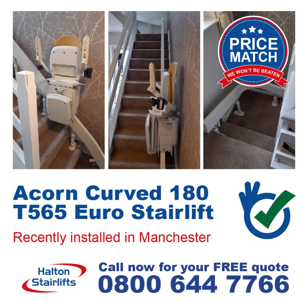 Acorn Curved 180 T565 Euro Stairlift Manchester