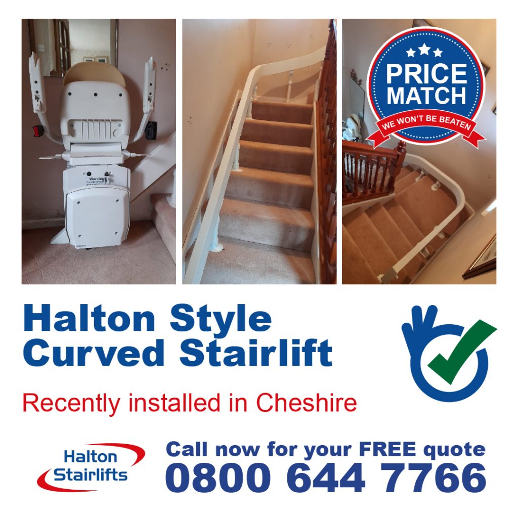 HS Style Curved Stairlift Cheshire