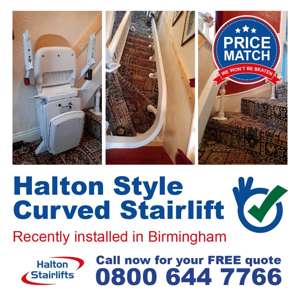 HS Style Curved Stairlift Birmingham