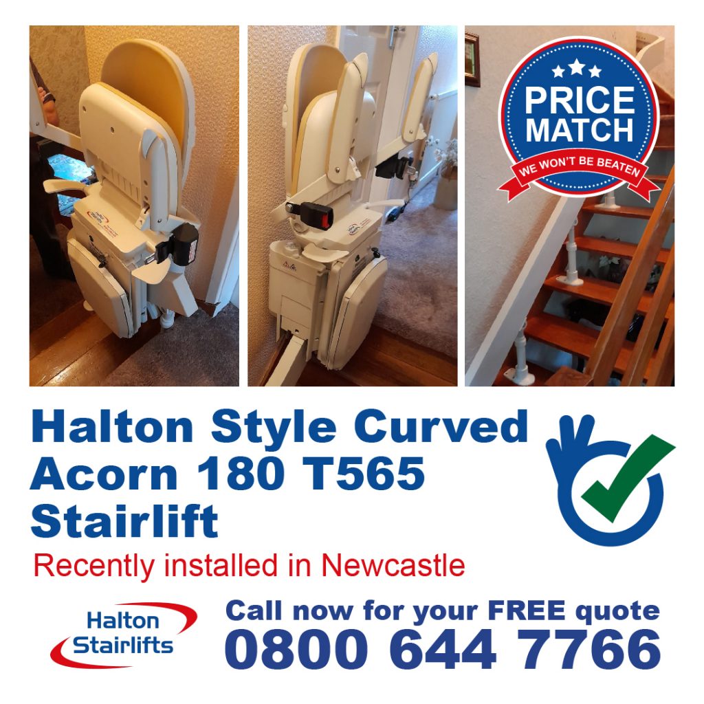 Halton Style Curved Acorn 180 T565 Fully Installed In Newcastle