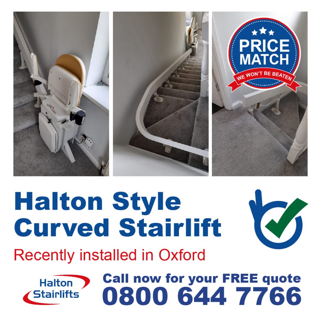 Halton Style Curved Stairlift Fully Installed Stair Lifts In Oxford